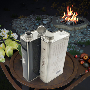 Lata de Vino de Acero Inoxidable OEM de Fábrica, Capacidad de 500ml/750ml/1L para Bebidas Fuertes, Vodka, Vino de Piñones - Product Image 1