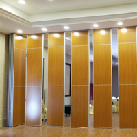 Cloison pliable mobile en mélamine avec cadre en aluminium, épaisseur 100 mm, design moderne, fixation au plafond, pour hôpital, villa, école