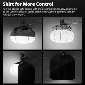 Godox CS-50T 50cm CS-65T 65cm CS-85T 85cm Boîte à lumière pliable type lanterne, installation rapide, portable, forme ronde, monture Bowens - Product Image 5