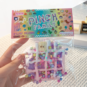 Pastel Squishy Stress Relief Donut Toy With Colorful <b>Beads</b> Cute Sensory Fidget Toy For Kids Teens And Desk Decoration - Product Image 5