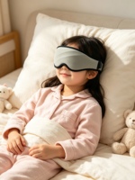 Masseur de masque pour les yeux de sommeil 3D avec chaleur et vibrations Masseur de masque pour les yeux de sommeil rechargeable portable
