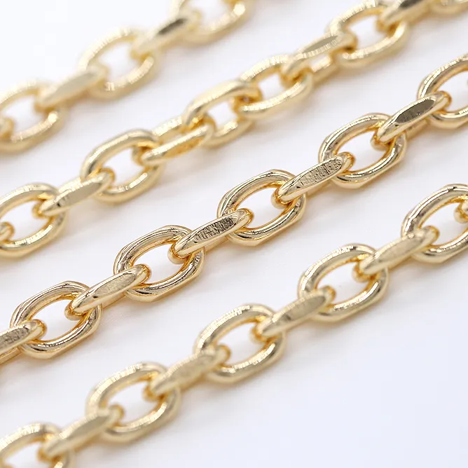 OEM Custom 14K Gold Jewelry Chains With Spool For Jewelry Making DIY Bracelet Necklace