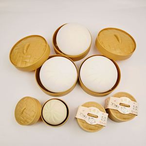 Colorful Dumpling <b>Balls</b> Fidget Sensory <b>Squeeze</b> Dough <b>Ball</b> Stress Relief Hand Toy Bun With Food Steamer Stretchy Toys - Product Image 5