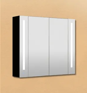 Designed House Fully Assembled Surface Mount Bathroom Frameless swivel Mirrored Cabinet