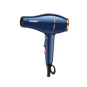 KEMEY KM-9823 Wholesale hot and cold dual tone Salon Hair Dryer Automatic thermostat Professional 1400W hair dryer