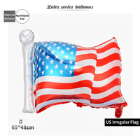 Ballons en aluminium USA en forme de drapeau étoile à cinq branches, pour la Fête de l'Indépendance américaine, la remise des diplômes, Thanksgiving, patriotiques, flottants à l'hélium