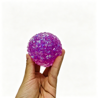 Balle anti-stress Maltose Diamond Shining Ball Super Solide Transparente Iridescente Scintillante à Picots pour Enfants et Adultes