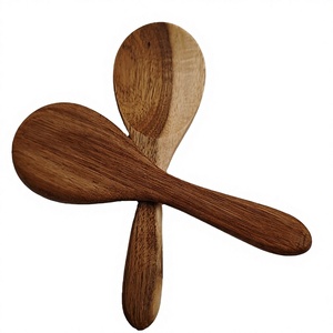 Cuchara y espátula de arroz de madera ecológica clásica, cuchara de cocina, cuchara grande para servir, regalo empresarial - Product Image 2