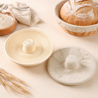Panier de levage artisanal en rotin sans éclats, design élégant, avec doublure en coton, pour la levée professionnelle du pain – Vente directe usine