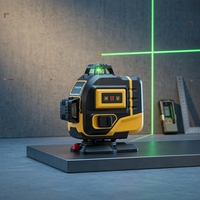 Laser vert 4D à réticule rotatif 360° de 16 lignes, portée 50m, auto-nivelant, pour la construction et le bricolage à usage domestique