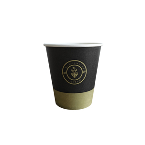 Gobelet en papier jetable à paroi simple de 7 oz, blanc, avec revêtement PE/PLA/PP, pour l'emballage et la vente à emporter des magasins de boissons - Product Image 1