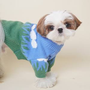 LORO <span class=keywords><strong>PET</strong></span> lindo Otoño Invierno ropa de perro para Bulldog francés Schnauzer Bichon Shiba Inu Shih Tzu suéter de perro pequeño para Navidad - Product Image 4