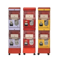Distributeur de jouets en capsule japonais multicolores, machine à capsules, distributeur de jouets, machine à pièces, machine à gachapon