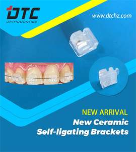 Fonte di alimentazione manuale delle staffe in ceramica autoligante della fabbrica di porcellana con materiali ortodontici OEM - Product Image 2