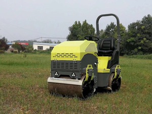Mini Rodillo Vibratorio de Carretera de Tamaño Pequeño, Equipo de Compactación Ligero, Rodillo Vibratorio de Doble Tambor de 1 Tonelada (1000 kg), Rodillo Vibratorio para Carreteras - Product Image 3