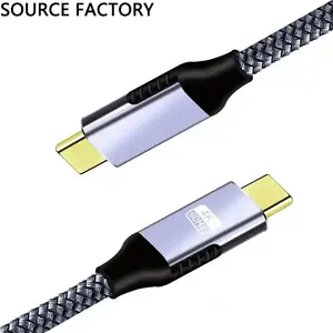 5A Ultra Fast Charging PD 20W USB Fast Charging C To C Wired Braided Cable Charge Android Mobile Phone For Iphone Data Cable