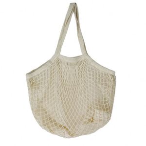 2024 Eco-Friendly Reusable Cotton Mesh Grocery Net String Great for Shopping Fruits & Vegetables Eco Market Bag for Gifts - Product Image 3