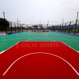 Baldosas entrelazadas Enlio de alta densidad, elásticas, de PP modificado LF, ecológicas, suaves, para campos deportivos, con absorción de impactos para exteriores. - Product Image 6