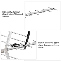 Antenne TV numérique passive à os de poisson 4K DVB-T2 pour extérieur, vente chaude en usine, antenne aérienne numérique LTE, réception UHF VHF, antenne TV HD