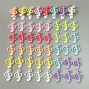 Accessoires de bijoux Y2K en résine solide et creuse, motifs notes de musique, vert dopamine, <span class=keywords><strong>blanc</strong></span>, bleu, pour décoration longue d'ongles Kawaii - Product Image 3