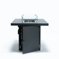 2023 vente chaude jardin extérieur en aluminium cheminée meubles table de foyer