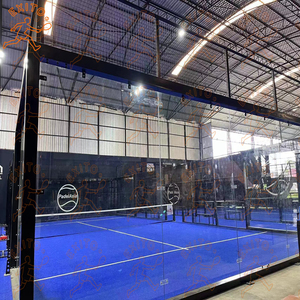 EXITO México Instalación de Vidrio Templado para Cancha de Pádel con Postes de Acero Galvanizado en Caliente, Cancha de Pádel Panorámica - Product Image 4