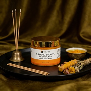 Exfoliante Corporal de Cúrcuma y Ácido Kójico de Alta Calidad, Blanqueador e Iluminador <span class=keywords><strong>para</strong></span> Piel Caribeña, Cuidado Antiinflamatorio - Product Image 3