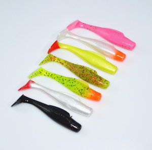 TOPIND, 6 uds. Por bolsa, ABS Multicolor señuelo de pesca, cebo suave de cola en T para anzuelo de lubina para pesca en Río y Lago - Product Image 3