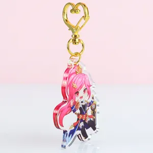 Hotselling Genshin Impact Key Chain Anime Figure Acrylic Keychain Collection Model OEM Personality Pendant