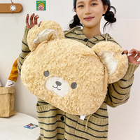 Vente directe d'usine, ours en peluche Keke, ours en peluche rose et brun mignon, coussin en peluche, poupée, animal, coussin pour dormir, cadeau d'anniversaire pour enfants