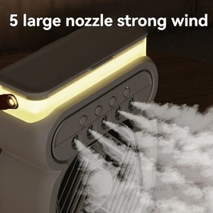 Ventilador <span class=keywords><strong>3</strong></span> <span class=keywords><strong>en</strong></span> <span class=keywords><strong>1</strong></span> con <span class=keywords><strong>Aire</strong></span> <span class=keywords><strong>Acondicionado</strong></span>, Mini Enfriador de <span class=keywords><strong>Aire</strong></span> Doméstico, Luz Nocturna LED, Humidificador Portátil, Ventilador con Ajuste de <span class=keywords><strong>Aire</strong></span> para Oficina y Hogar - Product Image 3
