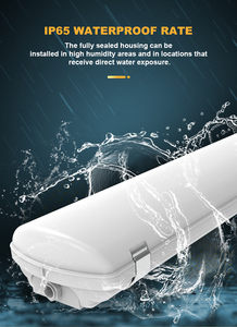 Ip65ไฟ <span class=keywords><strong>LED</strong></span> สามทาง40W T8หลอดฟลูออเรสเซนต์กันน้ำโคมไฟเส้นตรงกันการติดตั้ง - Product Image 4