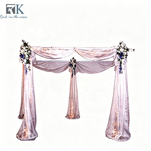 Stylish Backdrop Stand Kit Aluminum Pipe Drape Frame for Event Decora - Product Image 1