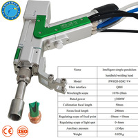 Tête de soudage laser Relfar FWH20-S20C 3000W, soudeuse laser à fibre 4-en-1 à double alimentation par fil