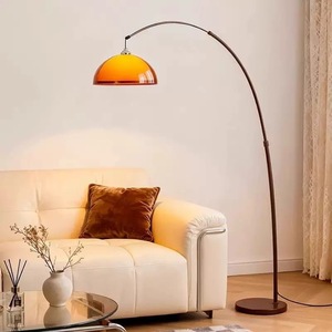<span class=keywords><strong>Lampada</strong></span> <span class=keywords><strong>da</strong></span> <span class=keywords><strong>Terra</strong></span> Moderna ad <span class=keywords><strong>Arco</strong></span> con Paralume a Cupola Ambrata, <span class=keywords><strong>Lampada</strong></span> a Sospensione Stile Mid-Century per Soggiorno, Divano, Luce <span class=keywords><strong>da</strong></span> Lettura, Arredamento Casa - Product Image 2