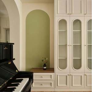 Armoire de chambre à coucher pliable en bois massif de style européen haut de gamme, personnalisée, moderne et résistante à l'humidité - Product Image 1