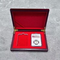 Boîte de protection pour pièce de monnaie NGC PCGS, boîte cadeau en bois de luxe pour pièce de monnaie