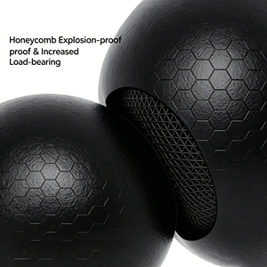Ballon de yoga épaissi et durable de 300g, 20cm, anti-éclatement, en PVC léger et souple, idéal pour les débutants, pour le renforcement du tronc et les exercices de yoga, avec pompe - Product Image 6