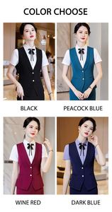 Chalecos de Traje Personalizados para Mujer, Chaleco Formal Ajustado para Oficina, Chaleco para Adultos - Product Image 4