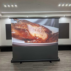 Nouvel Arrivage Écran de <span class=keywords><strong>Projection</strong></span> Manuel 4K 100 pouces 16:9 ALR <span class=keywords><strong>Gris</strong></span> Cristal à Tensionnement par Tabulation, Mobile et Portable pour Utilisation Extérieure - Product Image 5