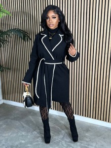Solid Color Slim Ladies Woolen Coats for Women High Quality Trench Ladies Woolen Coat Loose Casual Heavy Woolen - Product Image 2