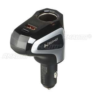 Cargador de Coche Buwei DM31 con Carga Súper Rápida Tipo-C PD30W y USB de 100W, Proceso de Corte de Cristal, Pantalla LCD - Product Image 2