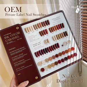 MissGel, logotipo personalizado, 528 colores, esmalte de uñas postizas, tarjeta, gráfico de colores, libro de exhibición, exhibición de arte de uñas, estante de exhibición, libro - Product Image 3