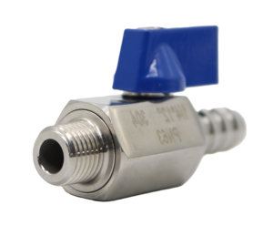 Bsp/NPT/bspt SS304/SS316L 1/4 " - 3/4" mini bóng Van nam/Nữ chủ đề Đuôi Ống barb mini bóng van với nhựa xử lý - Product Image 4
