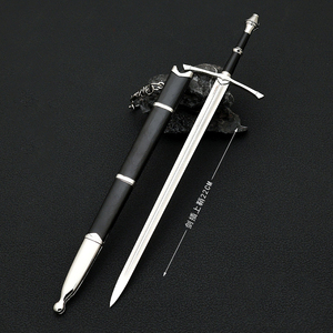 22cm alliage de zinc seigneur de l'anneau épée porte-clés porte-clés pour périphériques de film modèles en métal artisanat Collection - Product Image 2