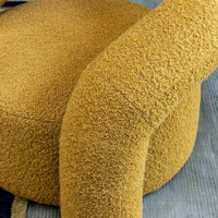 Nouveau design italien fauteuil de loisirs en velours personnalisé villa de luxe salon canapé simple chaise paresseux ensemble de meubles de maison