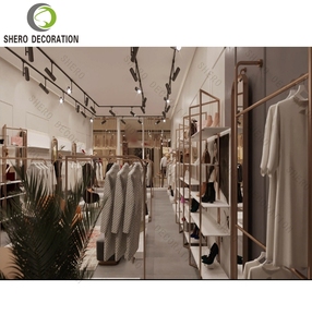 Diseño interior de tienda de ropa, expositor de ropa metálico, expositor de ropa personalizado y duradero para muebles de tienda de ropa. - Product Image 2