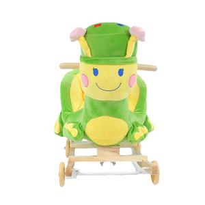 Chaise <span class=keywords><strong>à</strong></span> <span class=keywords><strong>bascule</strong></span> DR Baby en peluche pour enfants Dinosaure/Hibou/Ane/Abeille Rider Siège d'enfant Jouet de marche en bois Chevaux Rocker - Product Image 6
