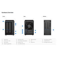 Promozione D: NAS DiskStation DS723+ a Torre con 2 Bay, Senza Dischi, Scalabile, Interfaccia USB per Imprese - Disponibile
