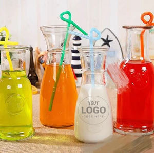 Carafe à jus en verre 1 litre, logo personnalisé - Product Image 2